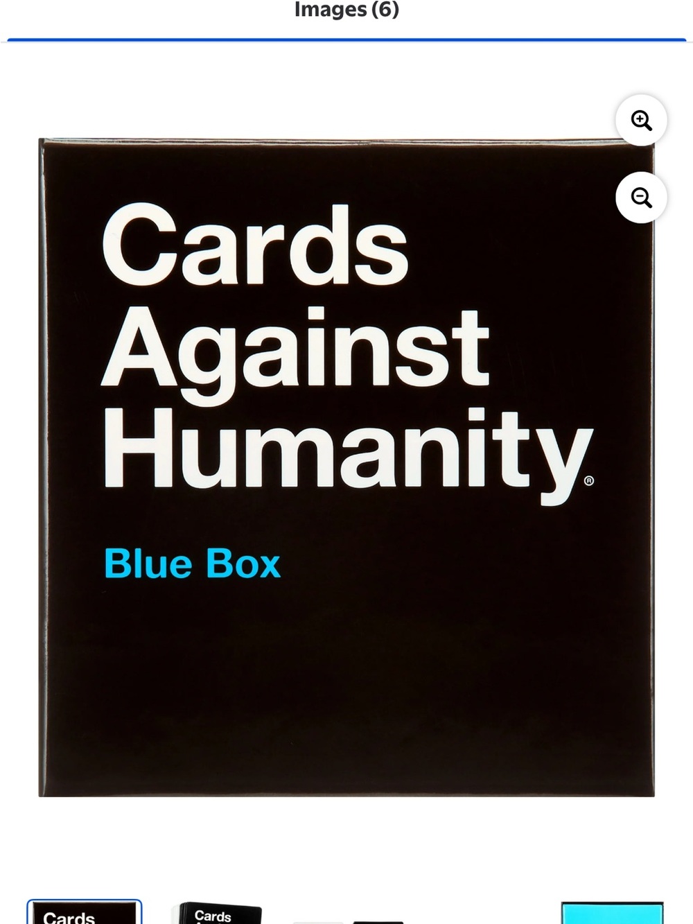 Cards Against Humanity Blue Box - EUC
